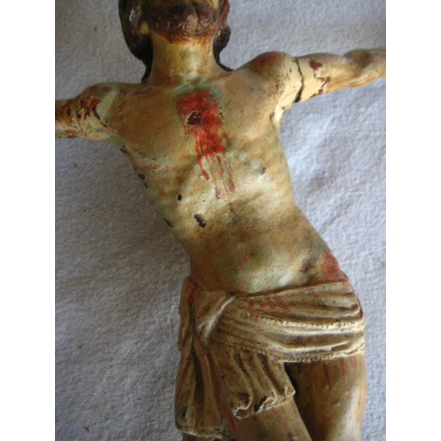 18th Century Italian 18 Century Painted Christ on Stand For Sale - Image 5 of 10
