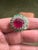 Bochic "Orient" Vintage Emerald, Ruby & Diamond Ring Set In 18K Gold & Silver For Sale - Image 11 of 18
