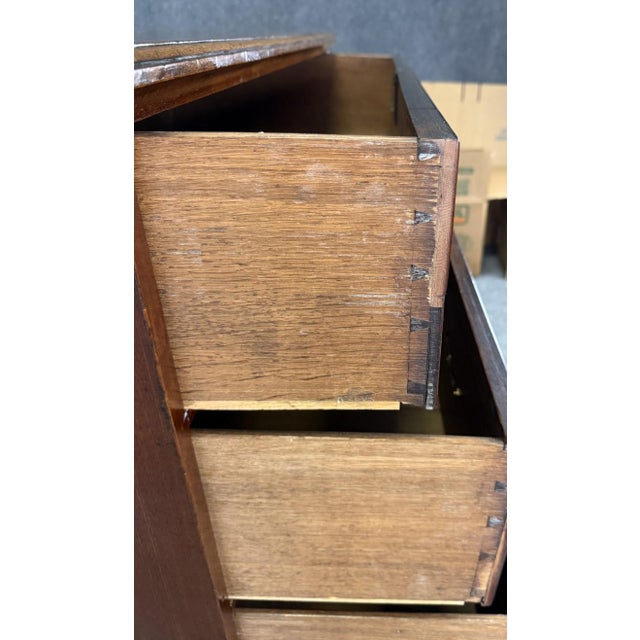 18th Century Solid Mahogany 4-Drawer Chest For Sale - Image 11 of 13