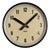 Industrial Black Factory Wall Clock from IBM, 1950s For Sale