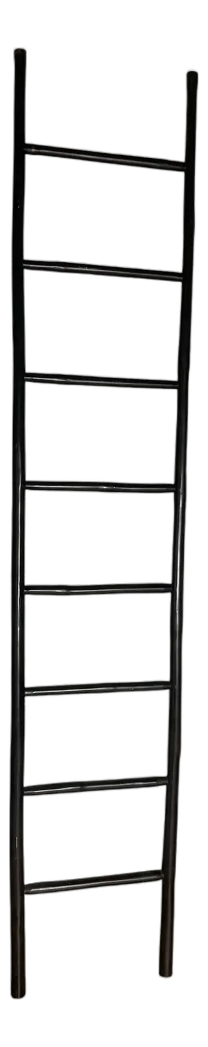 Ebonised Bamboo Style Ladder or Towel Rale Rack, 1990s