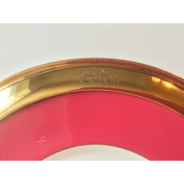 Mid-Century Modern Silver Shreve and Company Spode Cherry Charger For Sale - Image 3 of 8