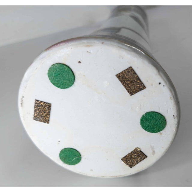 80s or 90s Mid-Century Modern Style Art Pottery Pitcher Vase For Sale - Image 10 of 12