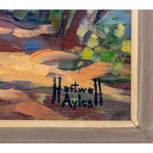 Mid 20th Century Hartwell Ayles Landscape Scenes Oil on Panel, 2 For Sale - Image 5 of 11