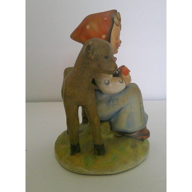 Vintage Goebel Hummel 182 "Good Friends" Figurine TMK-2 Full Bee (1950s) Read For Sale - Image 4 of 12