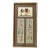 Vintage Egyptian Papyrus Painting With Sketches in Gold Frame For Sale