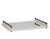 Elegant Port 68 Cairo mirrored tray featuring a cream faux-shagreen wrapped frame, reflective mirrored surface, and...