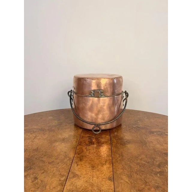 Metal Antique George III Copper Cooking Pot, 1770 For Sale - Image 7 of 7