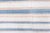 Vintage Indian Dhurrie striped blue beige rug. Size: 14'5" × 14'4" (439 × 436 cm) A breezy celebration of color, pattern,...