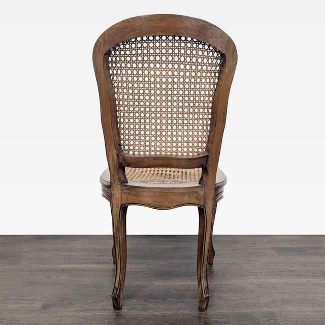 Vintage French Provencial Dining Side Chair For Sale - Image 4 of 9