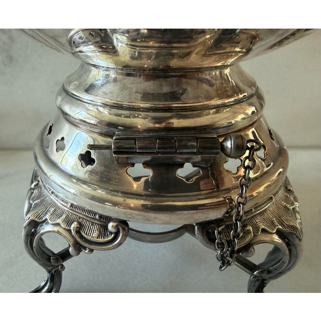 Vintage Sheffield Tilting Coffee or Tea Pot With Stand For Sale - Image 11 of 11