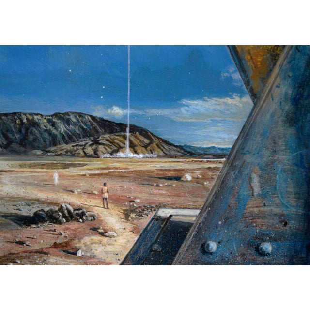 Queen of Outer Space - Original Sci- Fi Surrealist Composition by Russell Tripp For Sale In Monterey, CA - Image 6 of 9