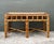 Wood Vintage Boho Bamboo and Burlwood Console Table For Sale - Image 7 of 12