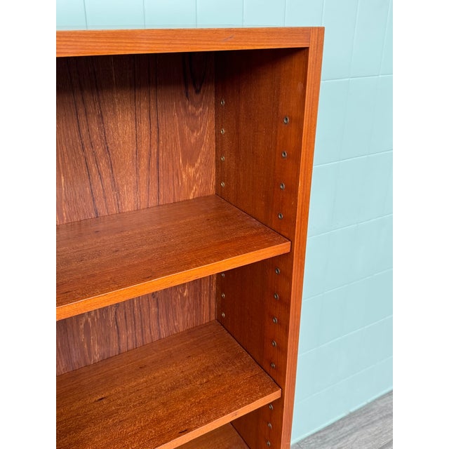 Brown Vintage Italian Teak Bookcase, 1960s For Sale - Image 8 of 16