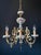 Antique Chandelier in Ceramic and Brass, 1960s For Sale - Image 11 of 11