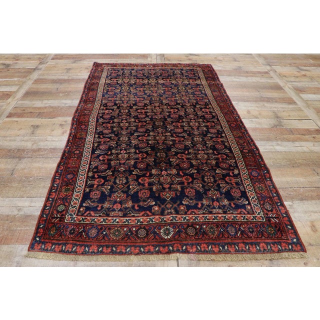 Textile Antique Persian Bijar Rug - 04'02 X 07'03 For Sale - Image 7 of 9