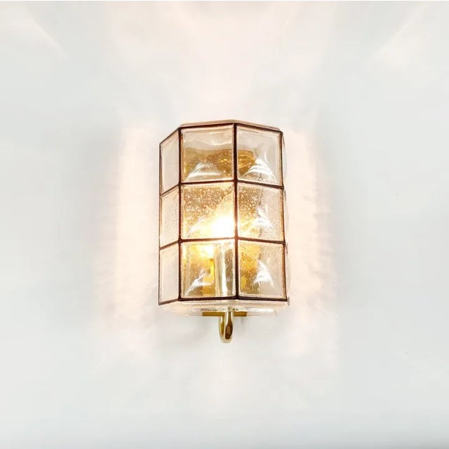 Mid-Century Glass Wall Lights/Sconces From Limburg, Germany, 1960s For Sale - Image 6 of 12