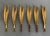 Vintage 24Kt Gold-Plated Cocktail Forks With Leaf Handles- Set of 6 For Sale - Image 10 of 10