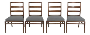 1970s Vintage T.H. Robsjohn-Gibbings Ladder Back Dining Chairs- Set of 4