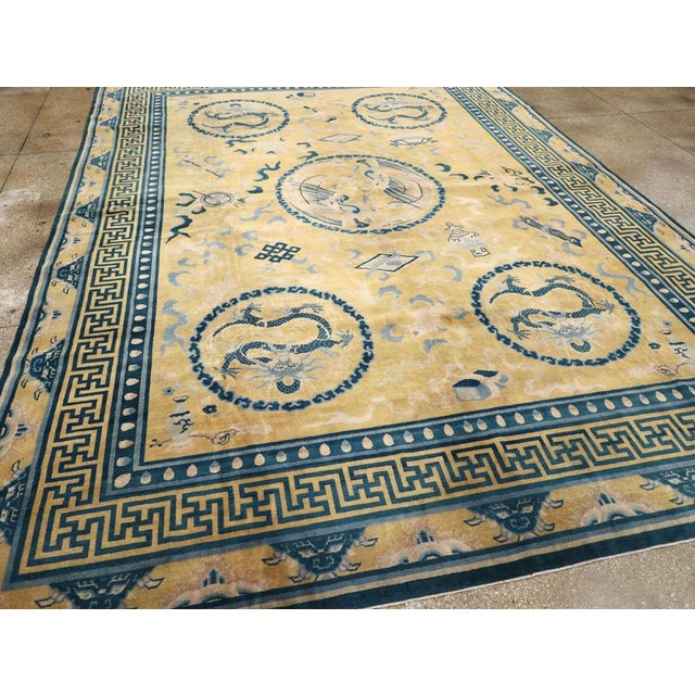 Galerie Shabab Collection Early 20th Century Chinese Peking Large Room Size Rug For Sale In New York - Image 6 of 8