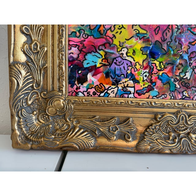 2020s Original Abstract Painting Serg Graff "Mystic Mana Gerie" Fantasy Surreal Coa For Sale - Image 5 of 11