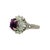 Early 21st Century 3.93 Carat Purple Star Sapphire Diamond Platinum Burst Ring, Size 8.5 For Sale - Image 5 of 7