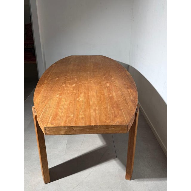 Wood Teak Dining Table, Late 20th Century For Sale - Image 7 of 9