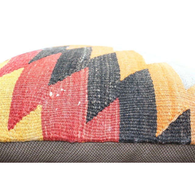 Turkish Kilim Decorative Pillow Cover - 19.5"x20" For Sale - Image 4 of 8