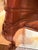 Vintage Carved Wood Storage Coffee Table With Cane Top For Sale - Image 9 of 9