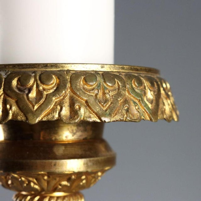 Candleholder in Gilded Bronze For Sale - Image 4 of 12