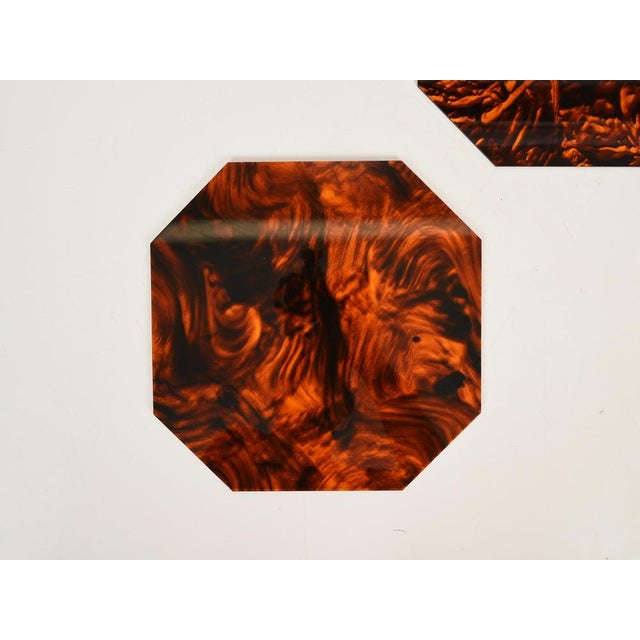 Italian Charger Plates in Acrylic Tortoiseshell Effect from Dior, 1970s, Set of 6 For Sale - Image 15 of 17