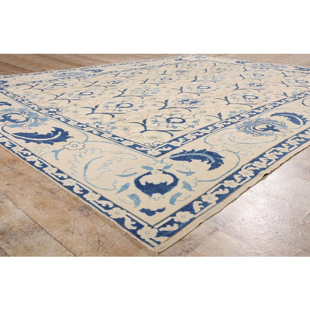 Beige Antique Turkish Oushak Rug, 09'06 X 12'03 For Sale - Image 8 of 10