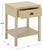 Contemporary Apis Raffia 1 Drawer 1 Shelf Accent Table in Natural For Sale - Image 3 of 9