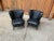 Set of Mid-Century Sky Black Cocktail Chairs, 1950s For Sale - Image 4 of 6
