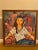 Vintage Sarah Geissbuhler Holl 1993 Large Framed Original Painting on Canvas Signed by Artist For Sale - Image 4 of 7