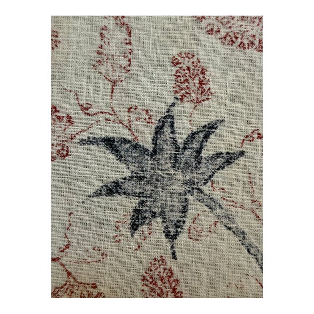 Kerry Joyce Flowering Vine Fabric 2 1/2 Yards 1010-03 / Blue Raspberry For Sale