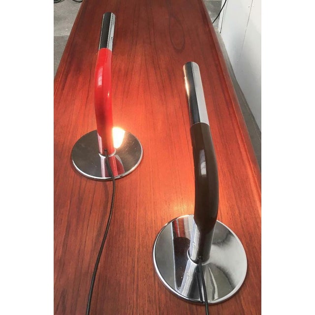 Two rare pieces for light collectors and design lovers: Gulps by Ingo Maurer in the rare, colored version. The Gulp is an...