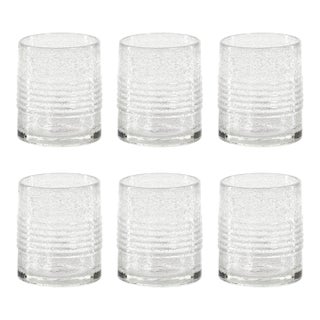 Langston Bubble Double Old Fashioned Glasses, Set of 6 For Sale