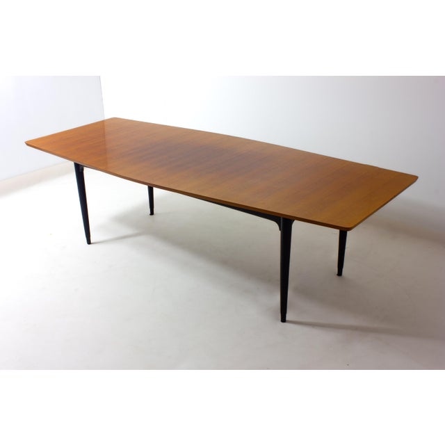 1960s Mid-Century Rounded Dining Table, 1960s For Sale - Image 5 of 9