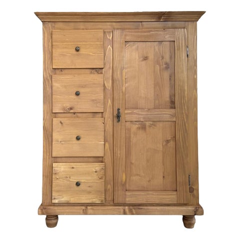 Rustic Farmhouse Pantry Cupboard For Sale