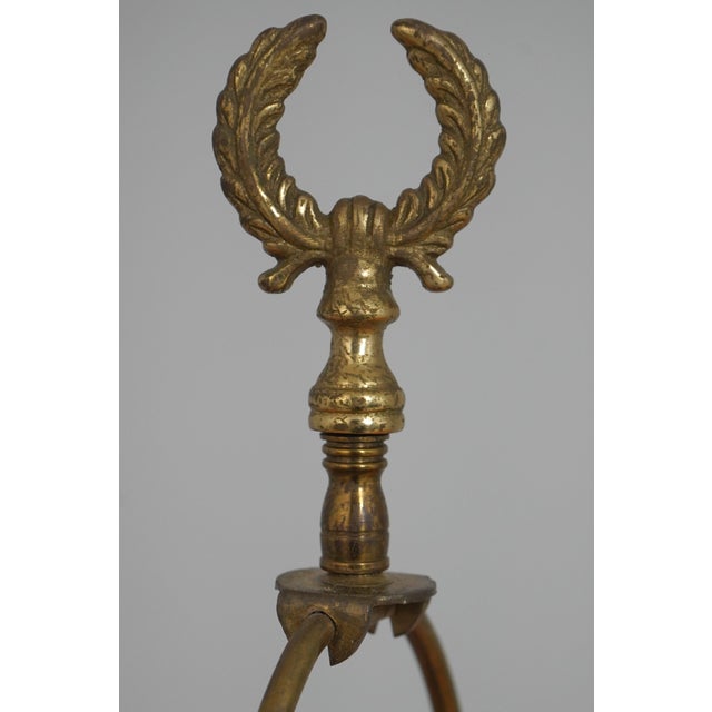 Vintage Regency Bronze & Marble Table Lamps - Pair For Sale - Image 4 of 12