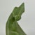 Vintage Ceramic Avocado Green Dog Sculpture in Geometric Form For Sale - Image 4 of 12