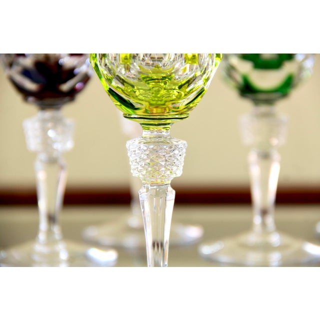 Glass Vintage Antika Wine Crystal Glasses by Nachtmann, 1970s, Set of 6 For Sale - Image 7 of 8