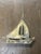 Nautical Vintage Brass Sailboat Key Hooks For Sale - Image 3 of 5