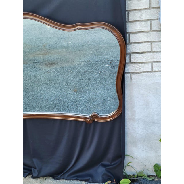 21st Century Walnut Wall / Hallway / Fireplace Mirror . For Sale - Image 4 of 15