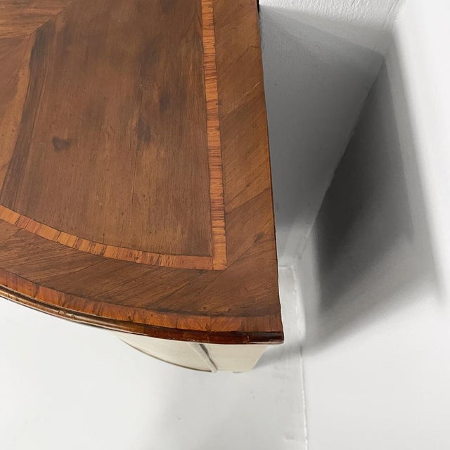 Vintage English Corner Cabinet in Inlaid Wood, 1940s For Sale - Image 6 of 18