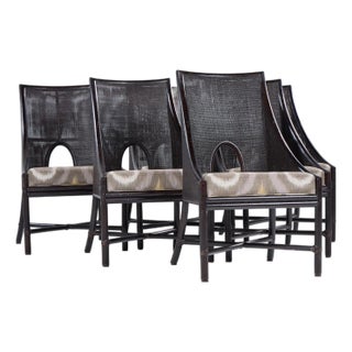 Barbara Barry for Baker McGuire Tobacco Cane Dining Chairs - Set of 6 For Sale