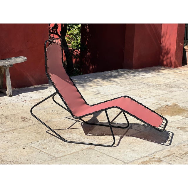 Mid-Century Modern Long Chairs Barwa by J.Waldheim and E.Bartolucci, 1950, Set of 4 For Sale - Image 3 of 10