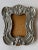 1980's Mexican Pewter Spanish Colonial Design Curved Picture Frame For Sale - Image 4 of 5