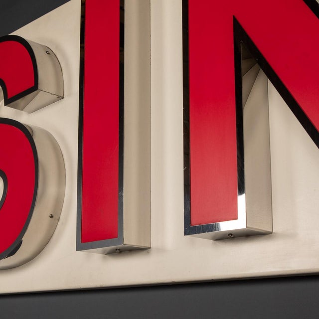 Illuminating Casino Advertising Sign, 1970s For Sale - Image 4 of 15
